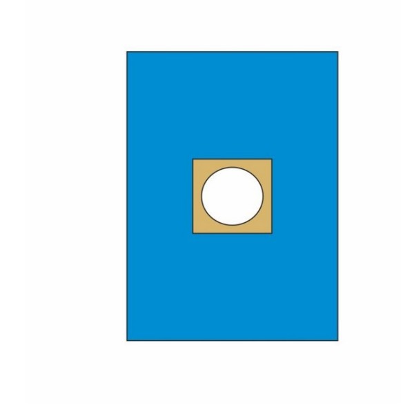 Serweta z otworem samoprzylepnym 150x200 cm otwór 7 cm