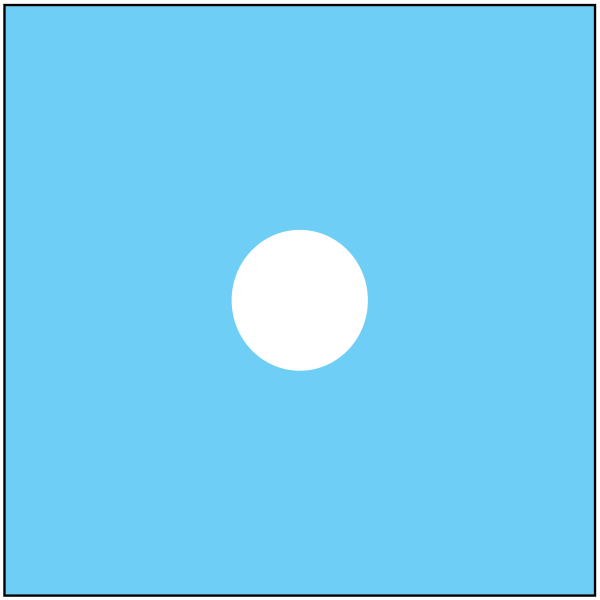 Serweta operacyjna z otworem FS2 75x75 cm otwór 7 cm