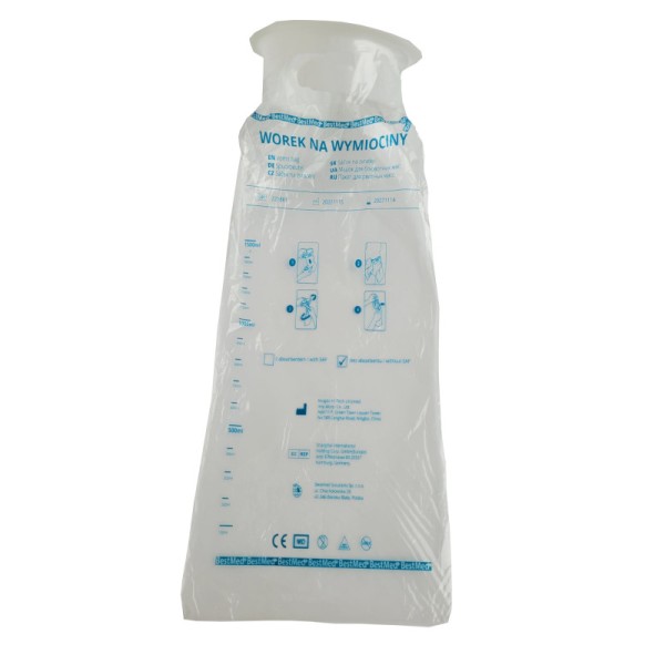 Woreczek na wymiociny z absorbentem 1500 ml