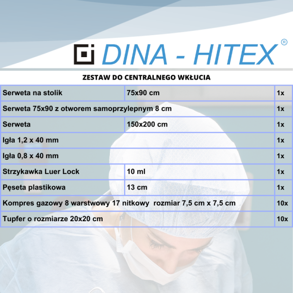 ZESTAW DO CENTRALNEGO WKŁUCIA