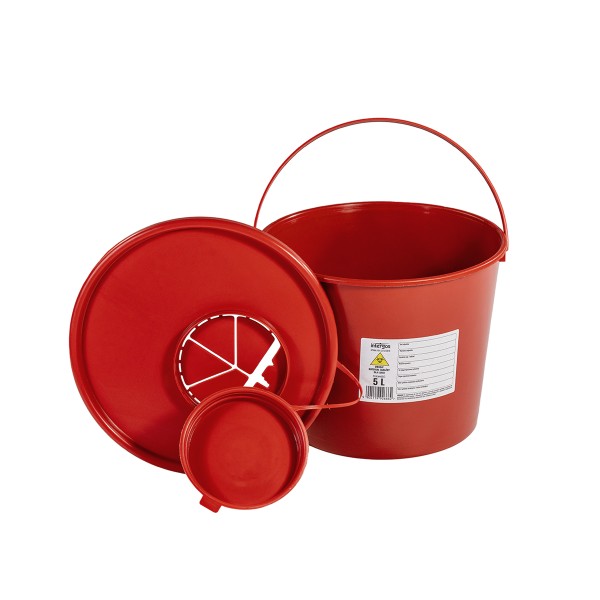 Pojemnik na odpady medyczne 5,0 l czerwony