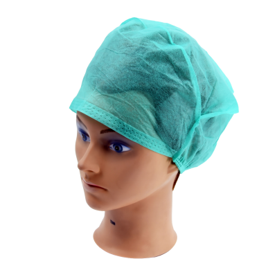 Furażerka na gumkę zielona