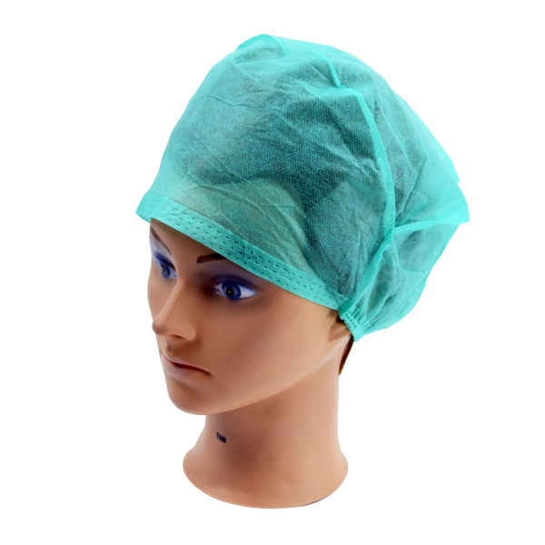 Furażerka na gumkę zielona