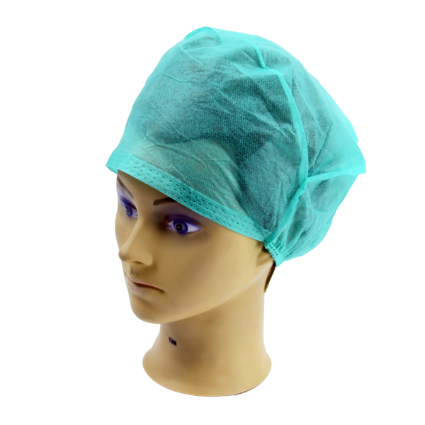 Furażerka na gumkę zielona