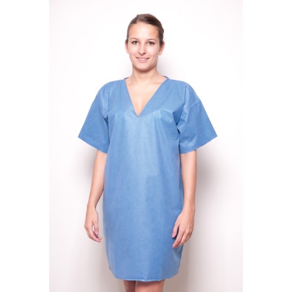 Koszula dla pacjenta z dekoldem w szpic