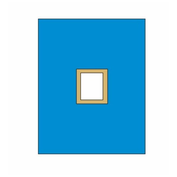 Serweta z otworem samoprzylepnym 150x200 cm otwór 9x12 cm