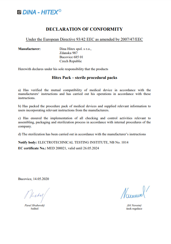DoC Hitex Pack – sterile procedural packs