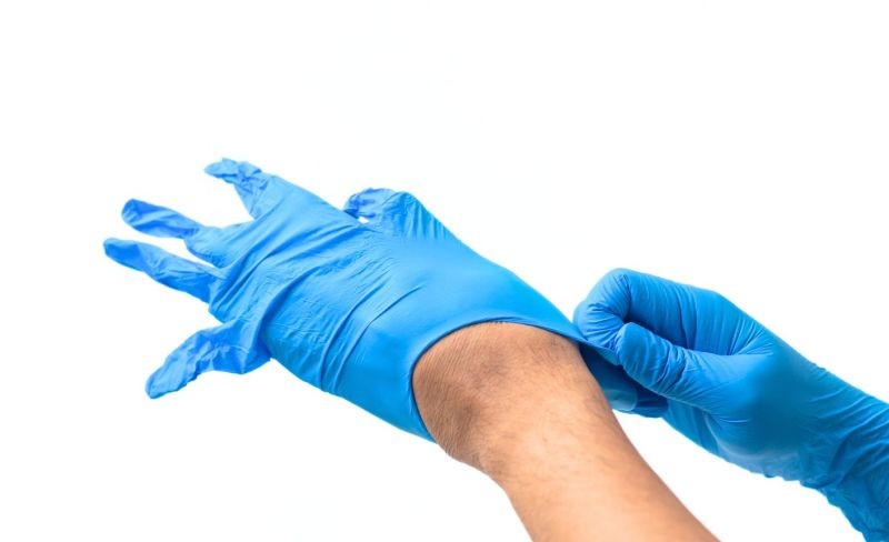 Rękawiczki jednorazowe nitrylowe - produkt pierwszej potrzeby